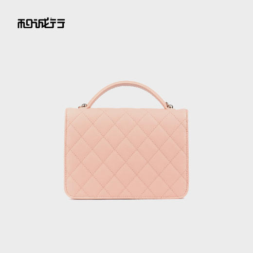和诚行 2025新款复古小香风菱格链条单肩包女百搭气质手提包4570010 商品图2