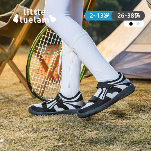 TY-小蓝羊2025新款拼色玛丽珍鞋平底休闲鞋魔术贴调节运动鞋平底单鞋-运动芭蕾 商品图3