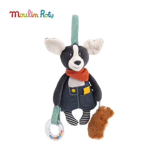 Moulin Roty 小狗普斯 多功能玩偶 适合年龄0岁+ 小狗普斯与皮鲁系列 法国玩具 684024 商品图0