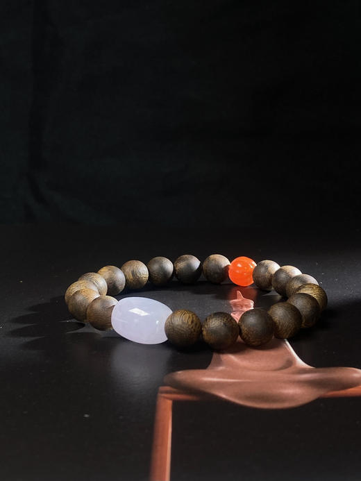 XY0055原创沉香DIY圆珠翡翠桶珠南红瓜珠 商品图3