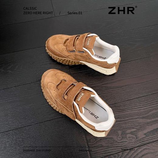 ZHR则则增高魔术贴休闲鞋厚底耐磨女鞋春季新款ins百搭运动休闲鞋 商品图9