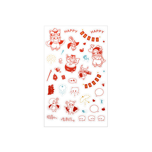 亚克力咕卡贴纸套装 商品图3