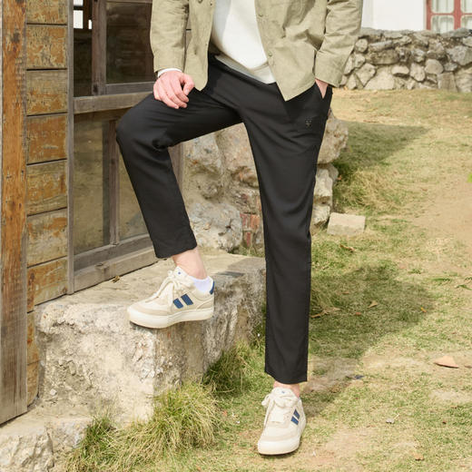 半身缘男裤 春季高透气宽松显高时尚百搭休闲裤251301U10303633 商品图2