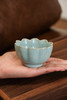 汝瓷 玛瑙天青釉 开片茶具莲花杯新品 釉色素雅高洁 净淡雅 莲花设计线条美 幽若芳菲 丰韵有致 商品缩略图4