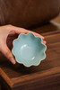 汝瓷 玛瑙天青釉 开片茶具莲花杯新品 釉色素雅高洁 净淡雅 莲花设计线条美 幽若芳菲 丰韵有致 商品缩略图1