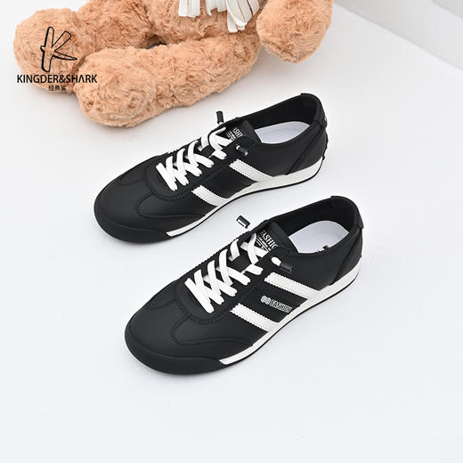 经典鲨2025年春季新款男士潮流拼色平底休闲鞋阿甘鞋KW08-513021 商品图1