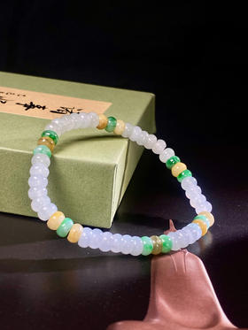 翡翠算盘珠手串