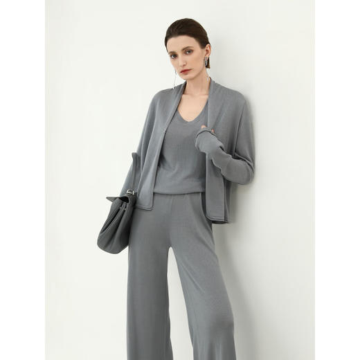 COCOBELLA[100%莱赛尔]慵懒风通勤休闲针织衫气质开衫MZ3185 商品图2