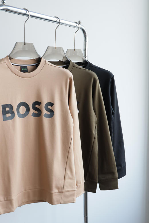 H.B 双面平纹丝光 圆领卫衣 WY891 商品图2