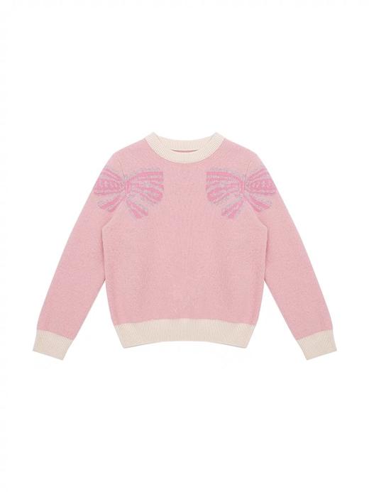 【春上新】【3折】8楼琳麦罗 LYNN&MILO 羊毛绿植提花圆领毛衫  吊牌价：998元  活动价：299元 商品图4