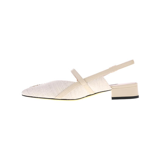 sheme野纤物语系列后空刺绣低跟尖头女士时尚单鞋可定制 商品图7