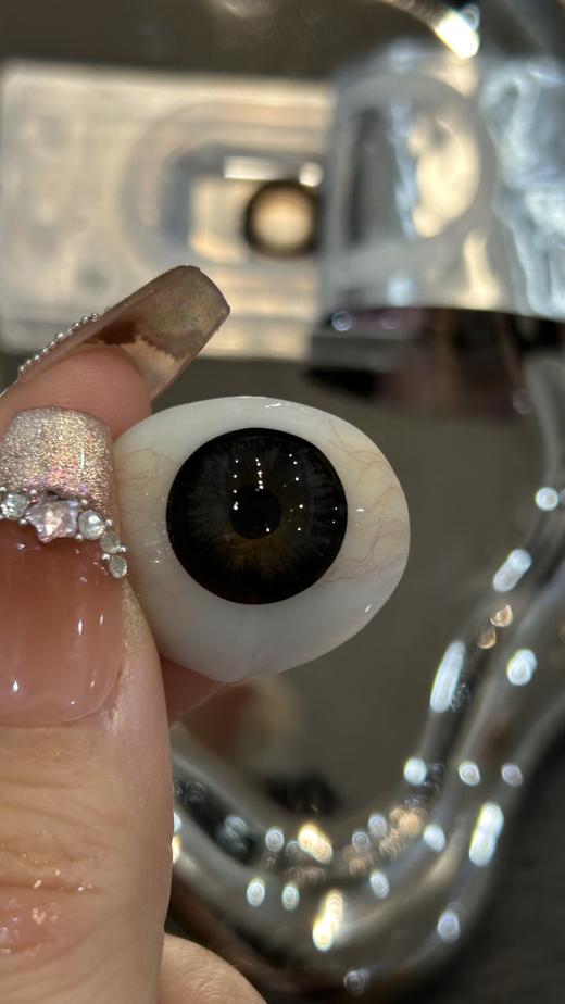 Pinkg半年抛·水晶黑·14.5mm中大着色·韩产2片 商品图8