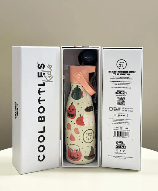 西班牙设计师品牌保温杯，3D印花杯身，7层杯壁工艺，内外全部304食品级不锈钢，放心饮用！ ！COOL BOTTLES惊奇世界系列保温杯 商品图6