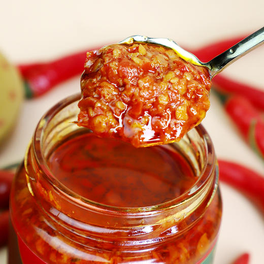 茂德公足荣村野山椒225g辣椒酱下饭菜拌饭酱拌面酱厨房调味酱 商品图2