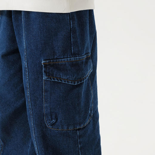 马克珍妮男童潮流工装牛仔裤儿童裤子束脚裤2025年春装新款250026 商品图4