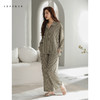 可人儿原创设计新款超柔缎女士睡衣春秋长袖时尚可外出家居服套装 商品缩略图2