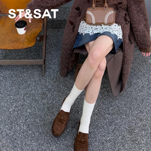 【爆款必入】星期六许愿币英伦风乐福鞋SSD1111B2E 商品图1