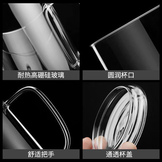 雅集玻璃杯豪饮杯850ml（单杯/加厚款） 商品图3