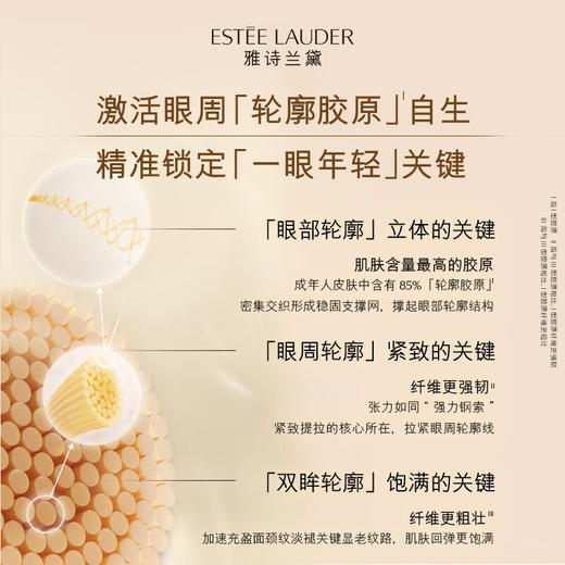 【1件包邮】雅诗兰黛智妍紧塑精华眼霜15ml 胶原眼霜保湿紧致淡纹抗皱 甘肃/青海/内蒙古/新疆/西藏/宁夏/海南/港澳台不发货 商品图4