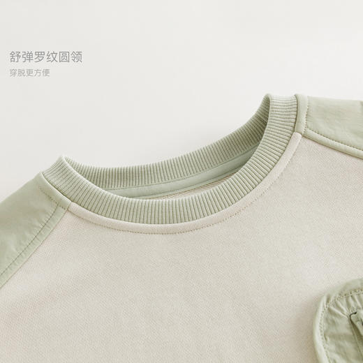 马克珍妮男童城市户外拼色软弹卫衣儿童上衣2025年春装新款250063 商品图3