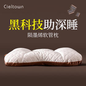 Cieltown/夏尔小镇PE枕头护颈椎助睡眠枕芯单人家用陨墨烯软管枕 陨墨烯软管枕