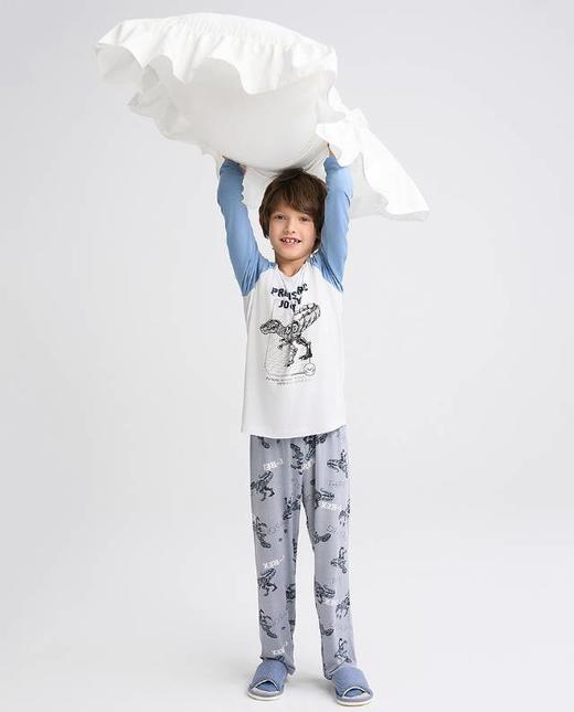 【春上新】8楼爱慕儿童Aimer Kids男孩奶皮机械恐龙套头长袖睡衣AK241H101，吊牌价329元 商品图1