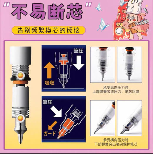 斑马MA85梦境限定自动铅笔不易断芯0.5活动铅笔（笔杆图案颜色随机） 商品图3