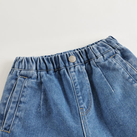 马克珍妮女童时尚潮流降落伞裤 儿童牛仔裤2025年春装新款250273 商品图3