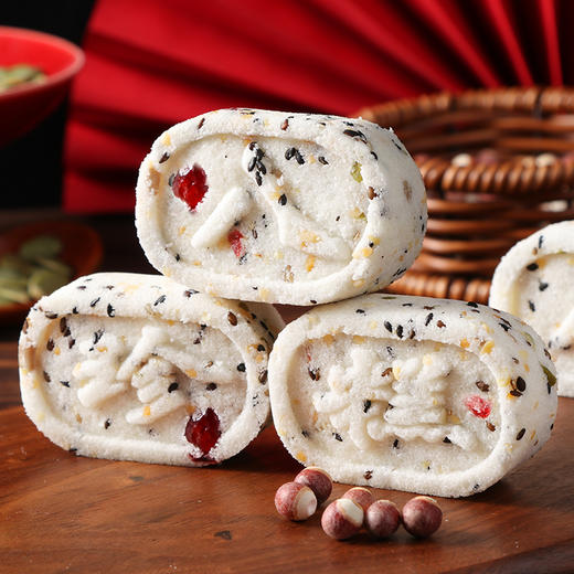 平价优选：坚果茯苓八珍糕无蔗Q软传统芡实糕点健康早餐代餐食品零食 冠食果 商品图5