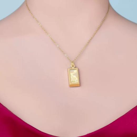 热卖中！！【湖南跨年晚会明星同款】芒果文创·LUCKY小金蛋吉字金砖吊坠（含200mg999足金金条） 商品图5