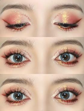 春节氛围感眼妆🎊闪闪的敲好看😍