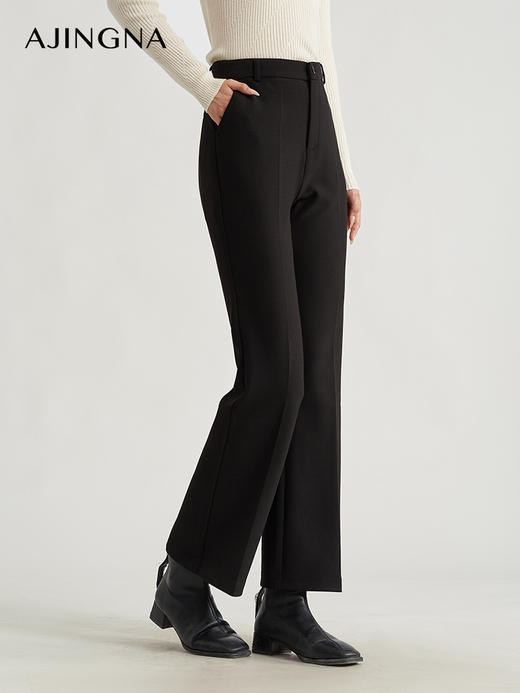 【商场同款】阿菁娜修身精致微喇长裤A28Q210009 商品图1