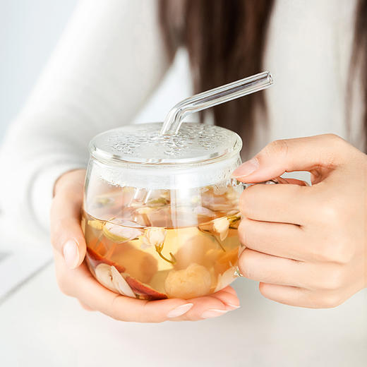 雅集玻璃杯茗果吸管杯400ml(含吸管) 商品图5