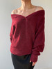 CINNAMON｜44910021 V领串珠套头毛衫  [ 赤霞珠红 ] 商品缩略图4