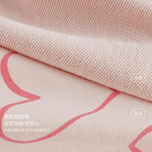 马克珍妮女童爱心花朵宽松卫衣宝宝圆领上衣2025年春装新款250217 商品图3