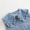 马克珍妮女童甜酷翻领牛仔马甲儿童上衣宝宝2025年春装新款250199 商品缩略图3