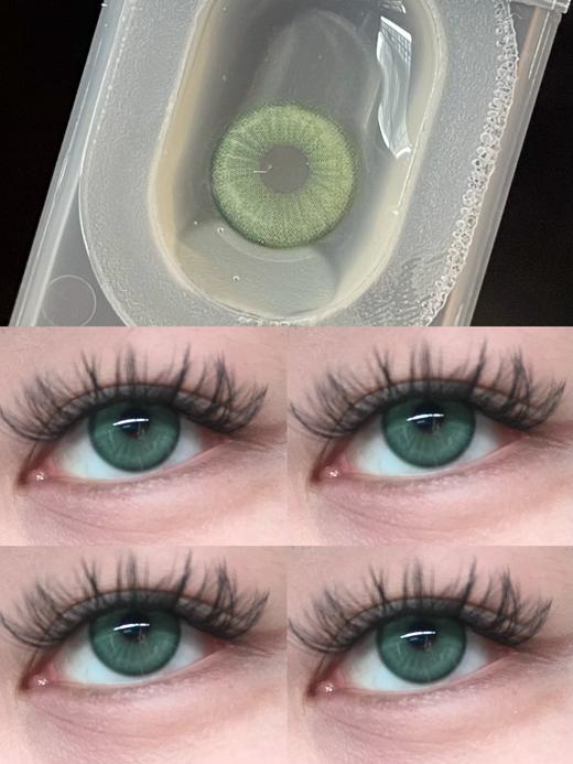 Pinkg半年抛·绿幽灵·14.5mm中大着色·韩产2片 商品图3