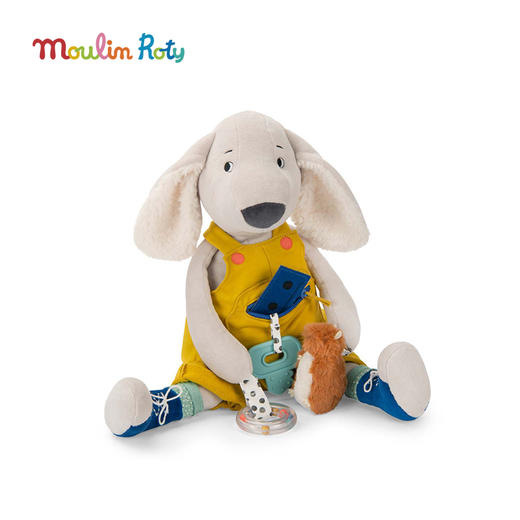 Moulin Roty 小狗普斯 多功能玩偶 适合年龄0岁+ 小狗普斯与皮鲁系列 法国玩具 684024 商品图3