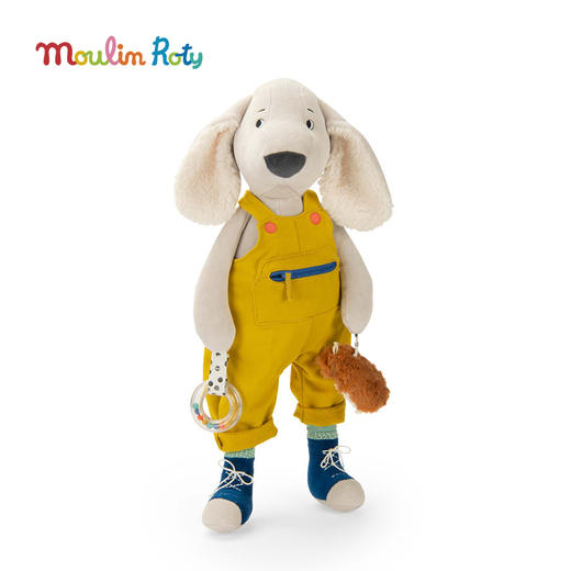 Moulin Roty 小狗普斯 多功能玩偶 适合年龄0岁+ 小狗普斯与皮鲁系列 法国玩具 684024 商品图2