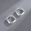 子佩集S925银【霜秀】耳环纯银【BF766】原创2扣环耳圈方形2501 商品缩略图3