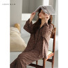 可人儿原创设计新款云柔棉女士睡衣春秋长袖时尚可外出家居服套装 商品缩略图2