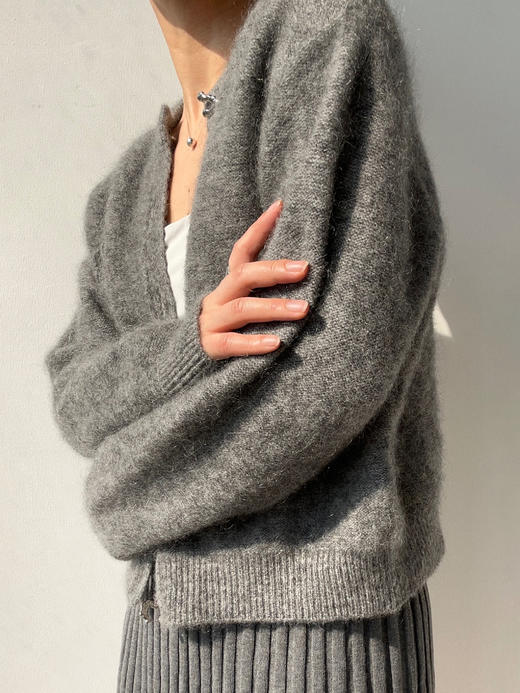 VC｜AW24054 Jaya mohair cardigan 开衫 [ 灰 / 白 / 驼 ] 商品图1