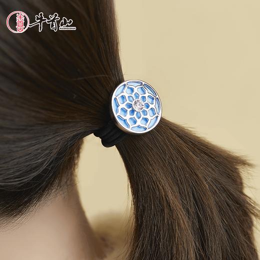 牛首山穹顶星空发绳桑蚕丝简约气质扎头发绳皮筋女头绳丸子头发饰 商品图4