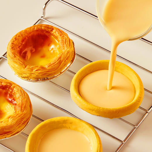 【烘焙甜品控❗️精选藏葡式蛋挞皮】精选优质小麦粉、新鲜鸡蛋液和酥皮油，健康美味,浓郁蛋奶香气，口感酥脆软嫩，适合早餐族、下午茶和办公室零食，适合儿童食品,适合家庭主妇、烘焙新手和甜品控L 商品图3