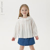 马克珍妮女童文艺荷叶领衬衫 宝宝纯棉衬衣2025年春装新款250253 商品缩略图0