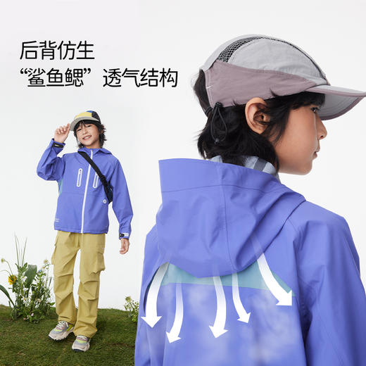 onmygame【无缝可击】男女童冲锋衣2025新款儿童三防运动春季外套 商品图3