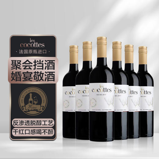 雷古特脱醇葡萄酒脱醇干红 无醇葡萄酒750ml A-4016 商品图0