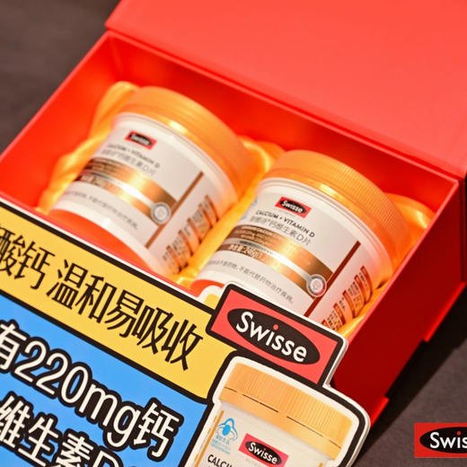 澳洲进口Swisse斯维诗 柠檬酸钙维生素D 200片/瓶 商品图4