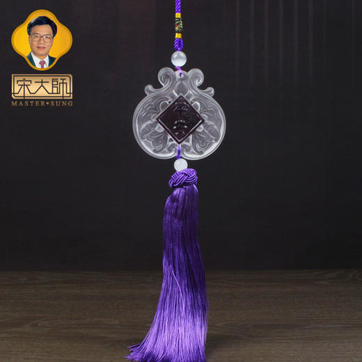 宋韶光大师新款发财树貔貅钱袋大象如意葫芦琉璃系列汽车玄关挂件 商品图4