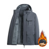 秋冬季加绒加厚棉衣羊羔绒 男保暖透气外套时尚休闲带帽工装冲锋衣 商品缩略图1